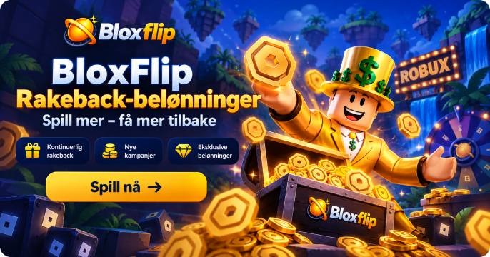 Blox Flip casino bonus, rakeback og casinospill for norske spillere